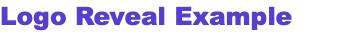 Logo Reveal Example